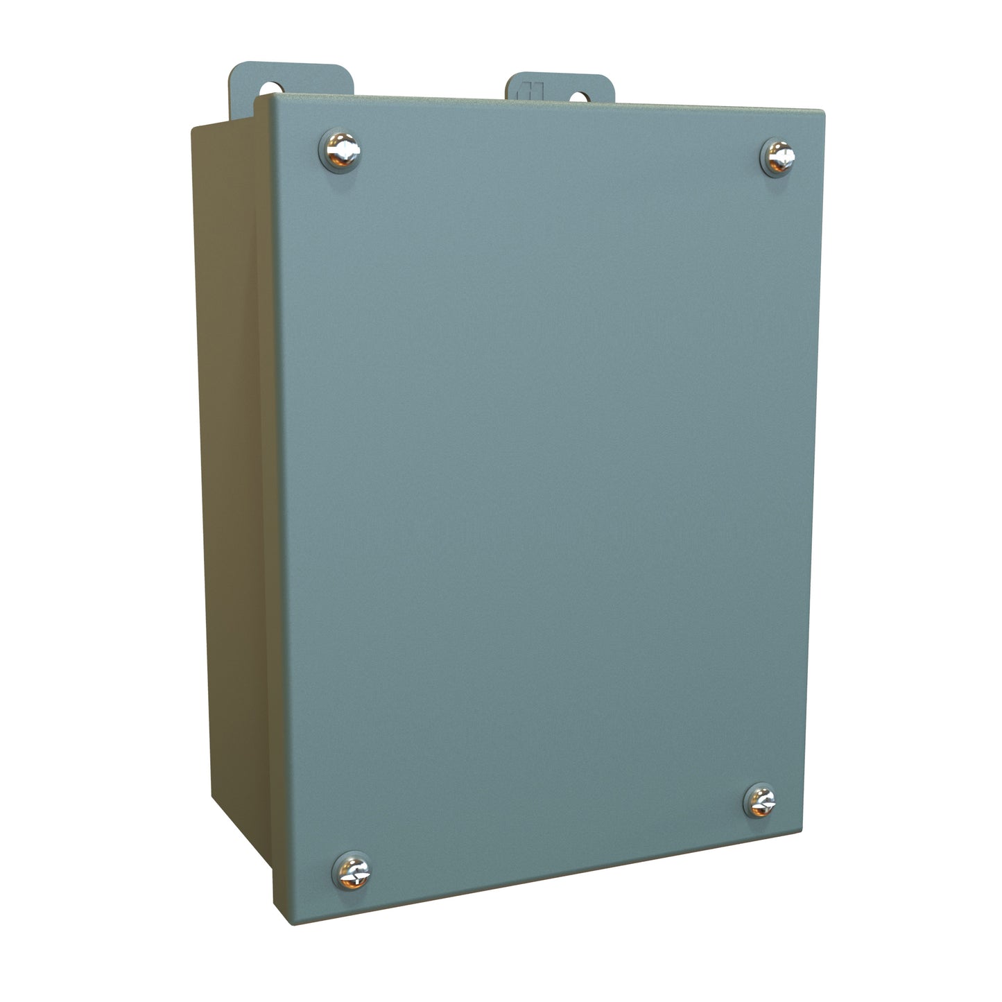 Hammond 1414SCG N12 Junction Box, Lift-Off Cover with Screws, with Panel - 8" x 6" x 3.5" - Steel/Gray