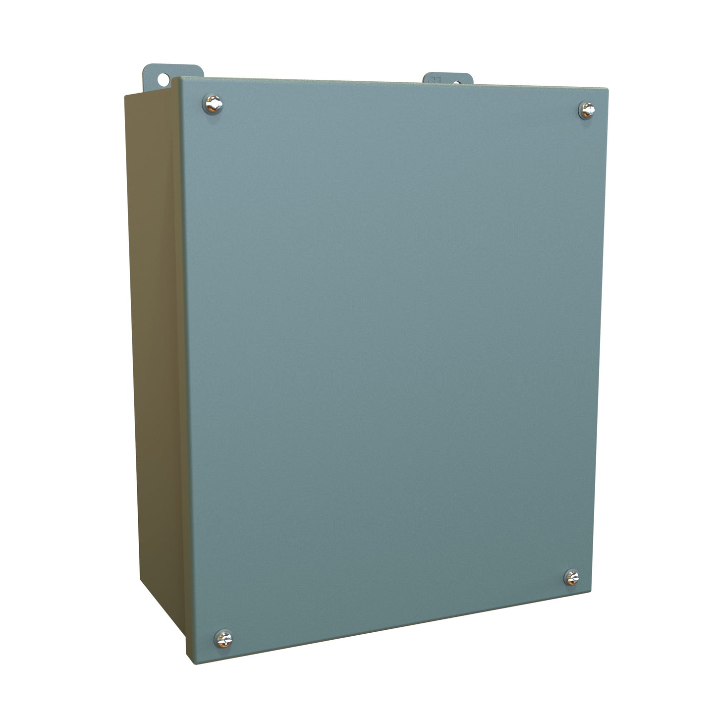 Hammond 1414SCK N12 Junction Box, Lift-Off Cover with Screws, with Panel - 12" x 10" x 5" - Steel/Gray