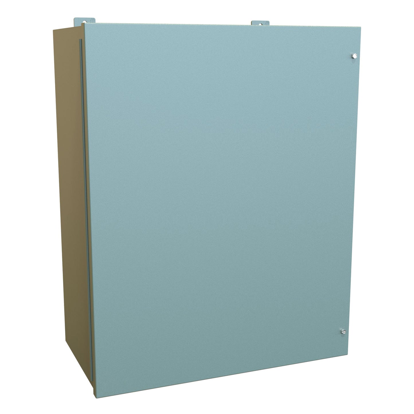 Hammond 1418JK13 N12 Wallmount Enclosure, Continuous Hinge Door with Screws, with Panel - 30" x 24" x 13" - Steel/Gray