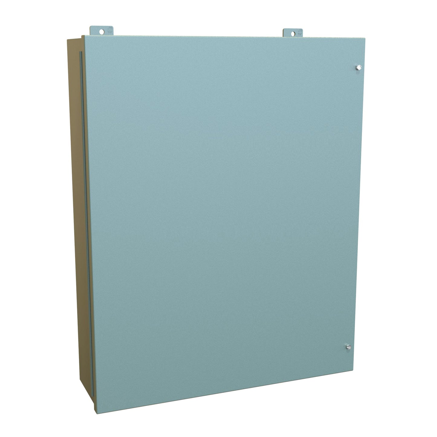 Hammond 1418JK7 N12 Wallmount Enclosure, Continuous Hinge Door with Screws, with Panel - 30" x 24" x 7" - Steel/Gray