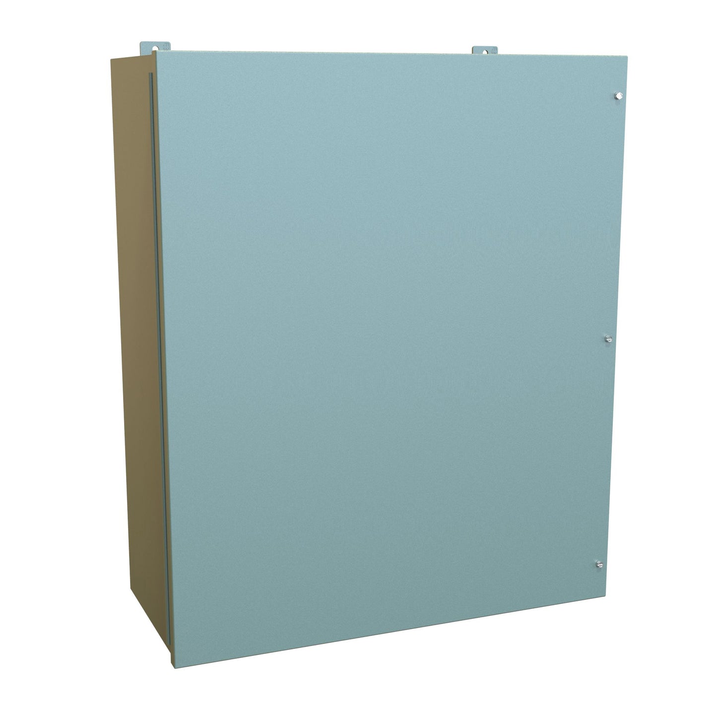 Hammond 1418JM13 N12 Wallmount Enclosure, Continuous Hinge Door with Screws, with Panel - 36" x 30" x 13" - Steel/Gray