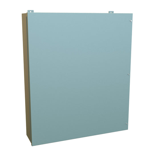 Hammond 1418JP9 N12 Wallmount Enclosure, Continuous Hinge Door with Screws, with Panel - 42" x 36" x 9" - Steel/Gray
