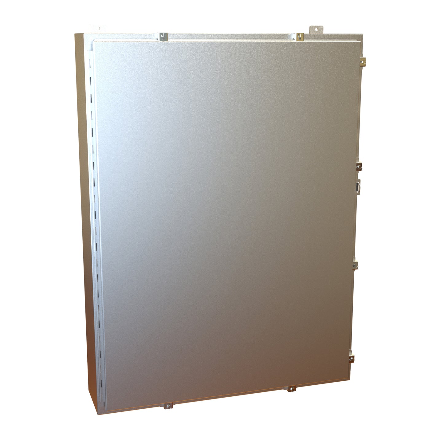 Hammond 1418N4ALS8 N4 Wallmount Enclosure, Continuous Hinge Door with Clamps, with Panel - 48" x 36" x 8" - Aluminum