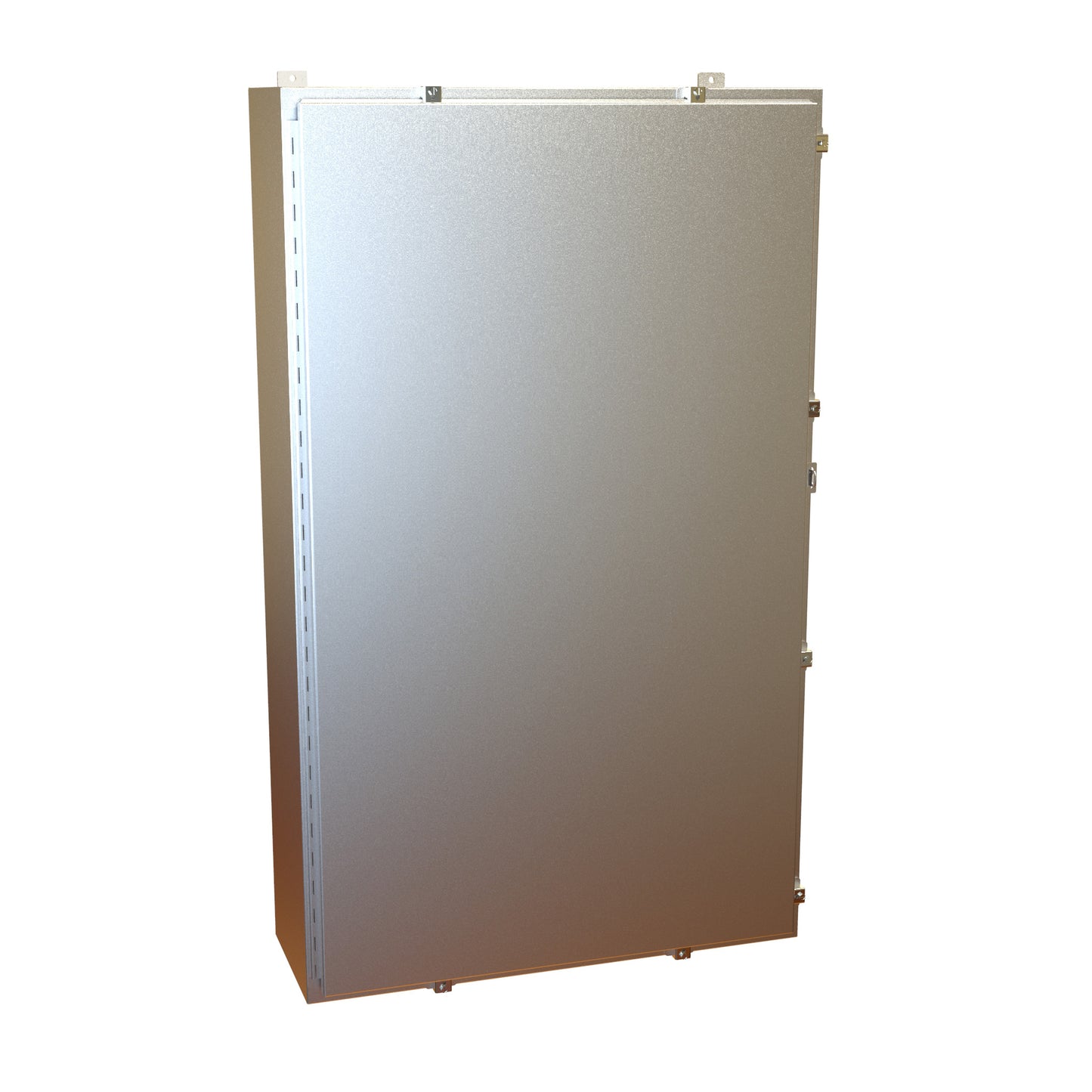 Hammond 1418N4ALT12 N4 Wallmount Enclosure, Continuous Hinge Door with Clamps, with Panel - 60" x 36" x 12"- Aluminum