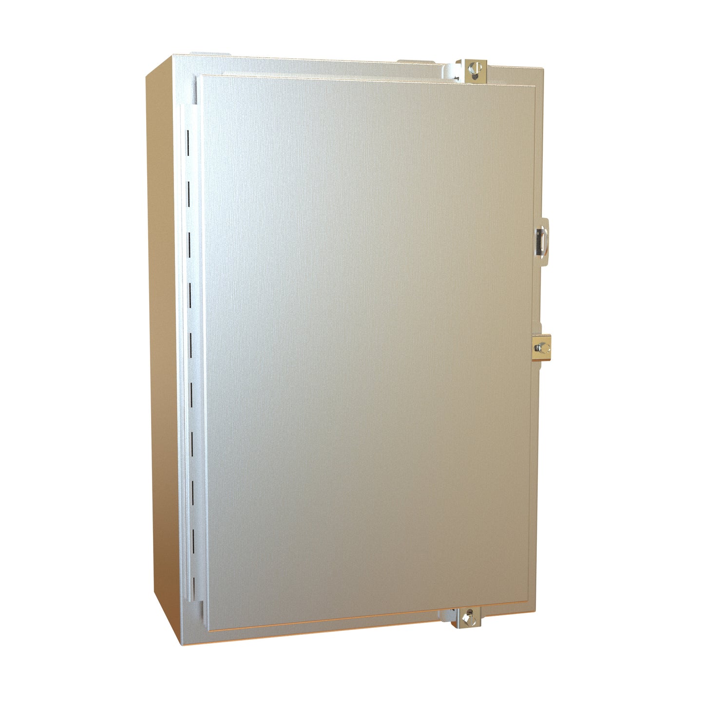 Hammond 1418N4S16H8 N4X Wallmount Enclosure, Continuous Hinge Door with Clamps, with Panel - 24" x 16" x 8" - 316 Stainless Steel
