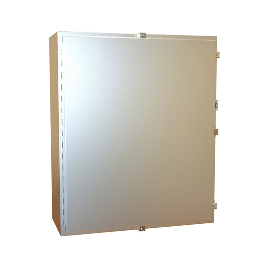 Hammond 1418N4S16M12 N4X Wallmount Enclosure, Continuous Hinge Door with Clamps, with Panel - 36" x 30" x 12"- 316 Stainless Steel