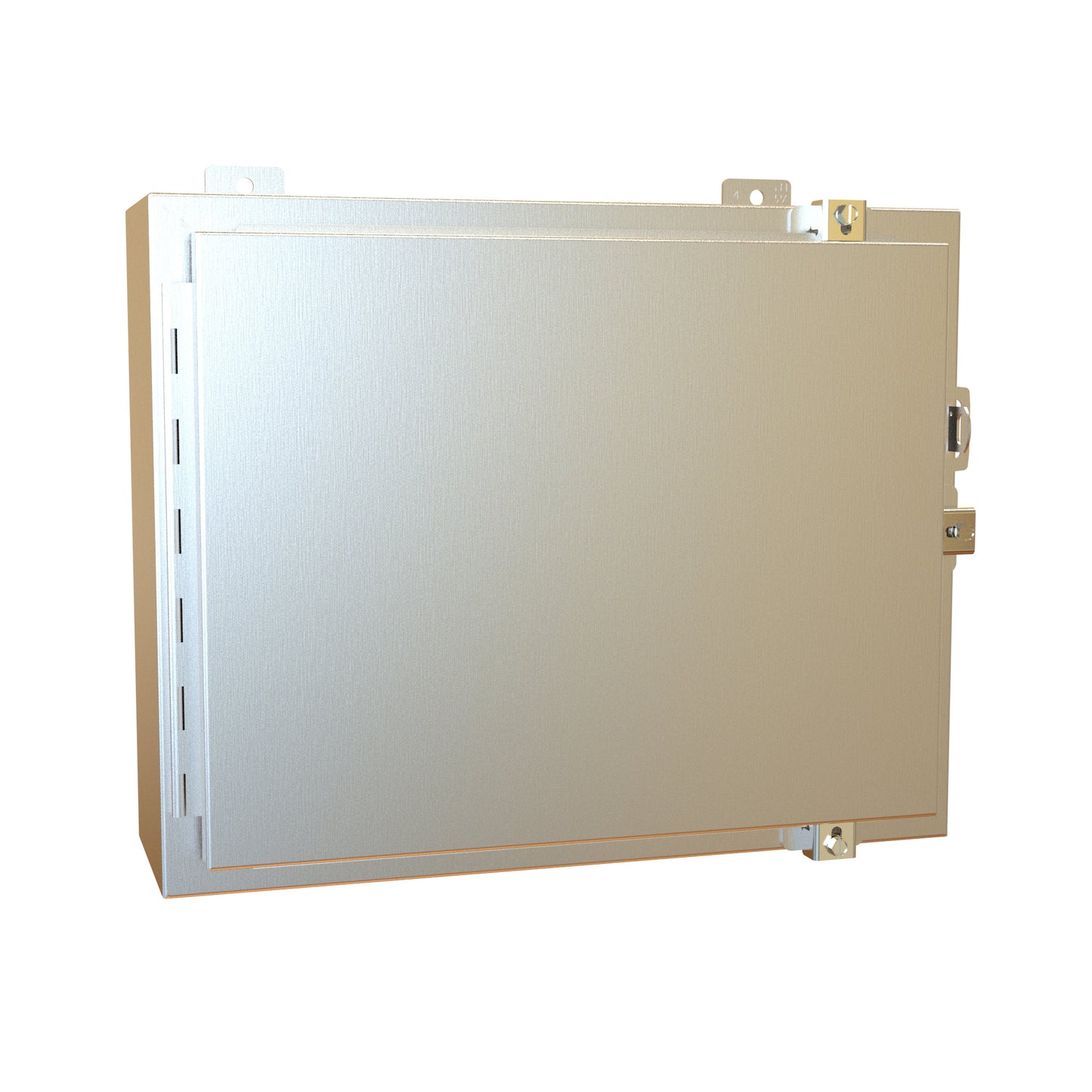 Hammond 1418N4SSCR6 N4X Wallmount Enclosure, Continuous Hinge Door with Clamps, with Panel - 16" x 20" x 6" - 304 Stainless Steel