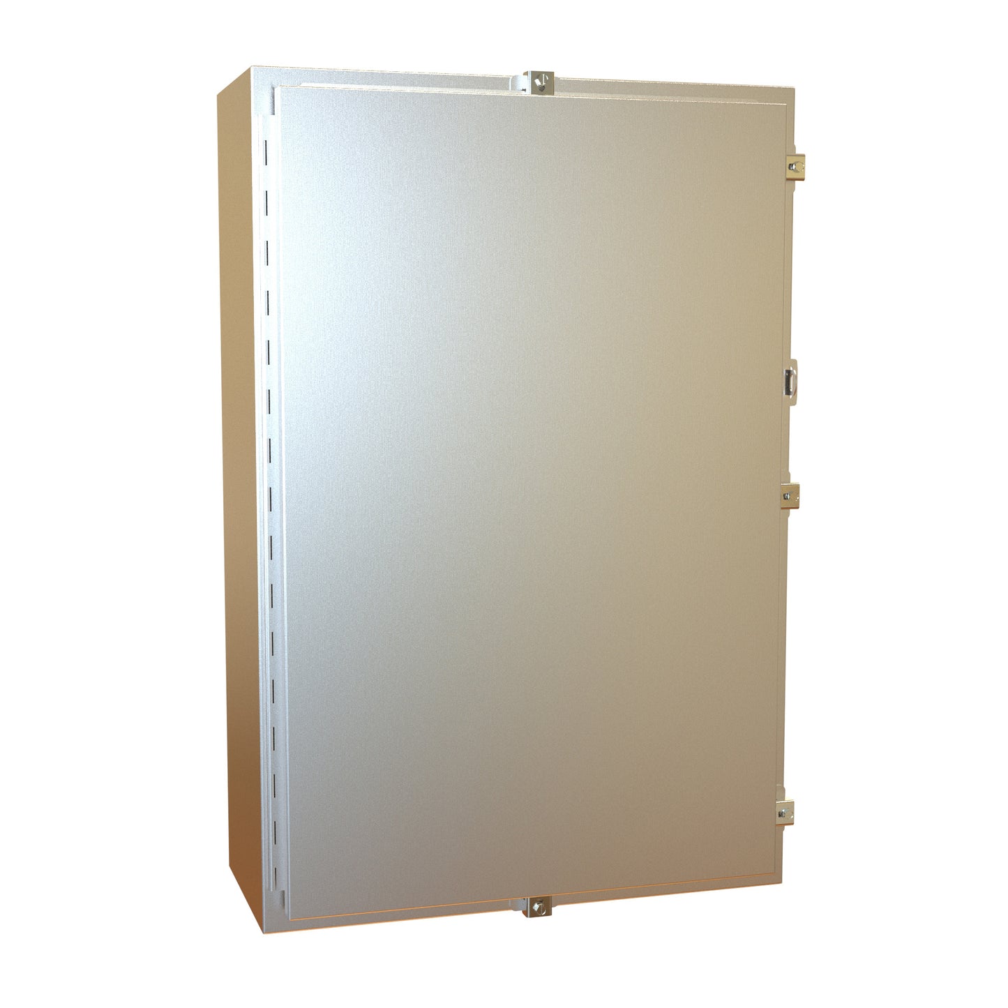 Hammond 1418N4SSL10 N4X Wallmount Enclosure, Continuous Hinge Door with Clamps, with Panel - 36" x 24" x 10" - 304 Stainless Steel