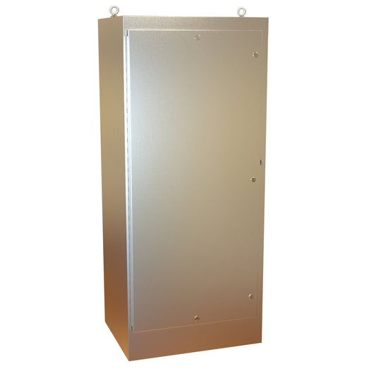 Hammond 1418N4SSX24QT N4X Quarter Turn Freestanding Enclosure - 72" x 31" x 24" - 304 Stainless Steel