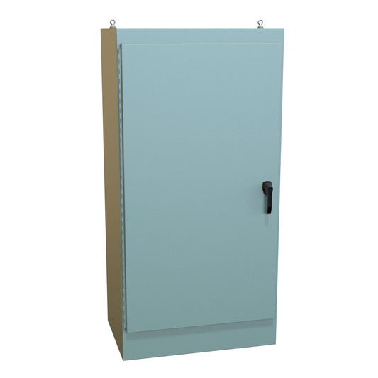 Hammond 1418YD24 N12 Freestanding Enclosure, Dual Access - 72" x 36" x 24" - Steel/Gray
