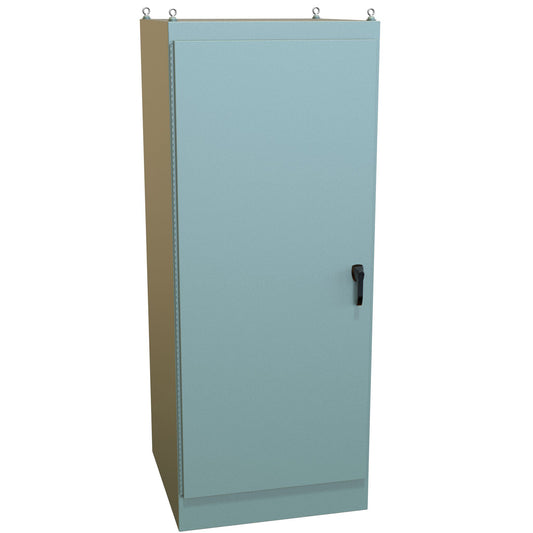 Hammond 1418YYD36 N12 Freestanding Enclosure, Dual Access - 90" x 36" x 36" - Steel/Gray