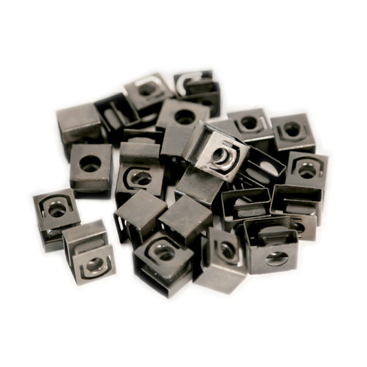 Hammond 1421N25 10-32 Black Clip Nut for Round Hole 25/Pack