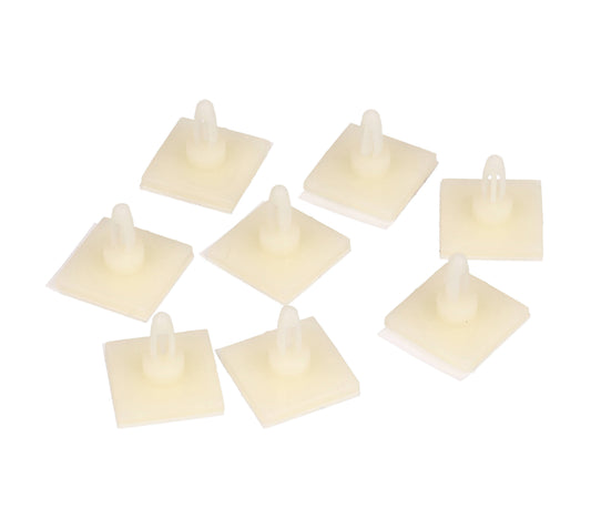 Hammond 1421PCB1-8 1421PCB Printed Circuit Board Standoffs, 1/4" Height, White Nylon, Self-Adhesive Mounting Pad, 8-pack.