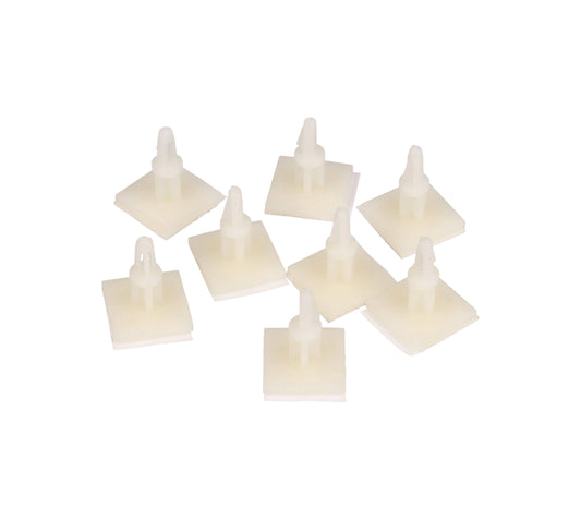 Hammond 1421PCB2-8 1421PCB Printed Circuit Board Standoffs, 1/2" Height, White Nylon, Self-Adhesive Mounting Pad, 8-pack.
