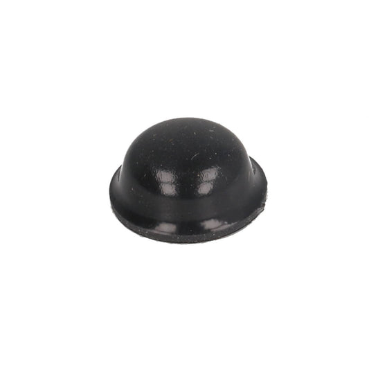 Hammond 1421T5BK Round Hemisphere Rubber Feet, 0.44" dia. x 0.20" H, Black, Self-Adhesive, 24/Pack.