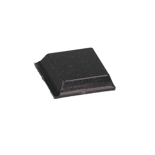 Hammond 1421T8BK Square Rubber Feet, 0.47" x 0.12" H, Black, Self-Adhesive, 24/Pack.