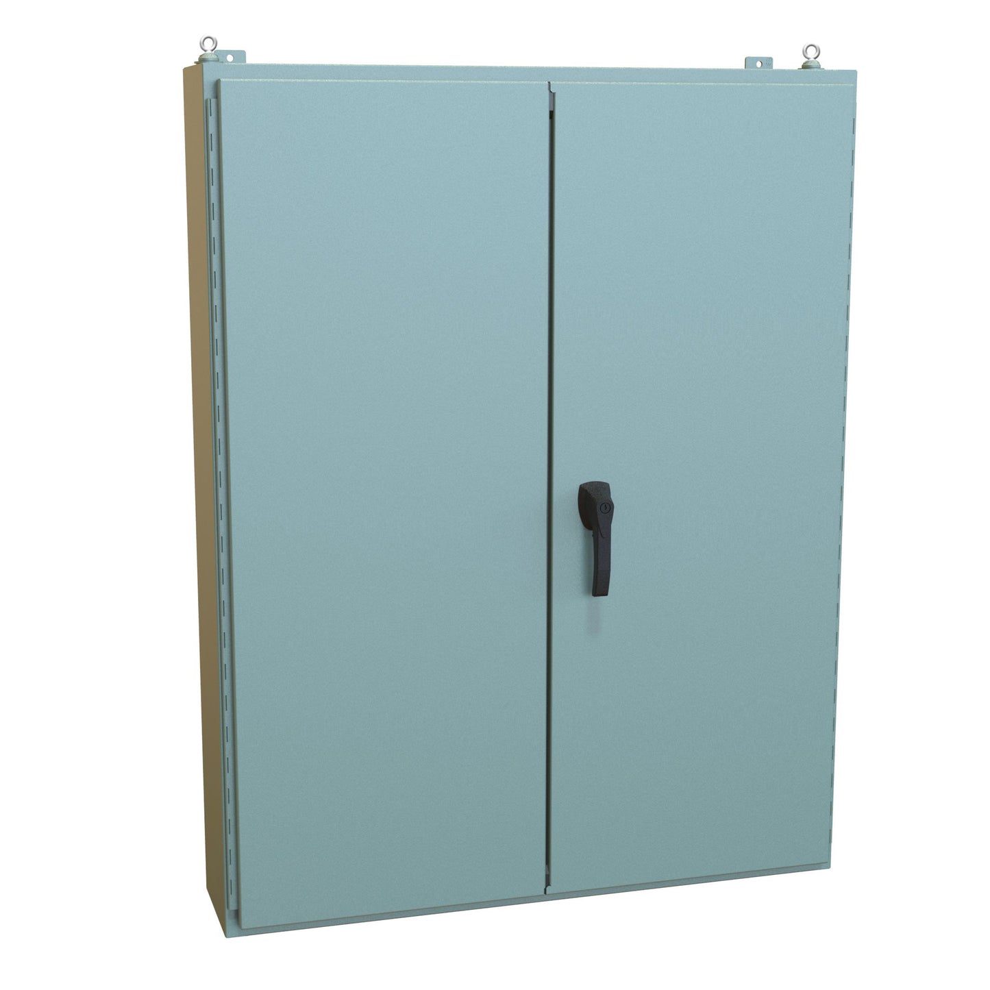 Hammond 1422A8 N12 Double Door Wallmount Enclosure w/Panel - 54" x 42" x 8" - Steel/Gray