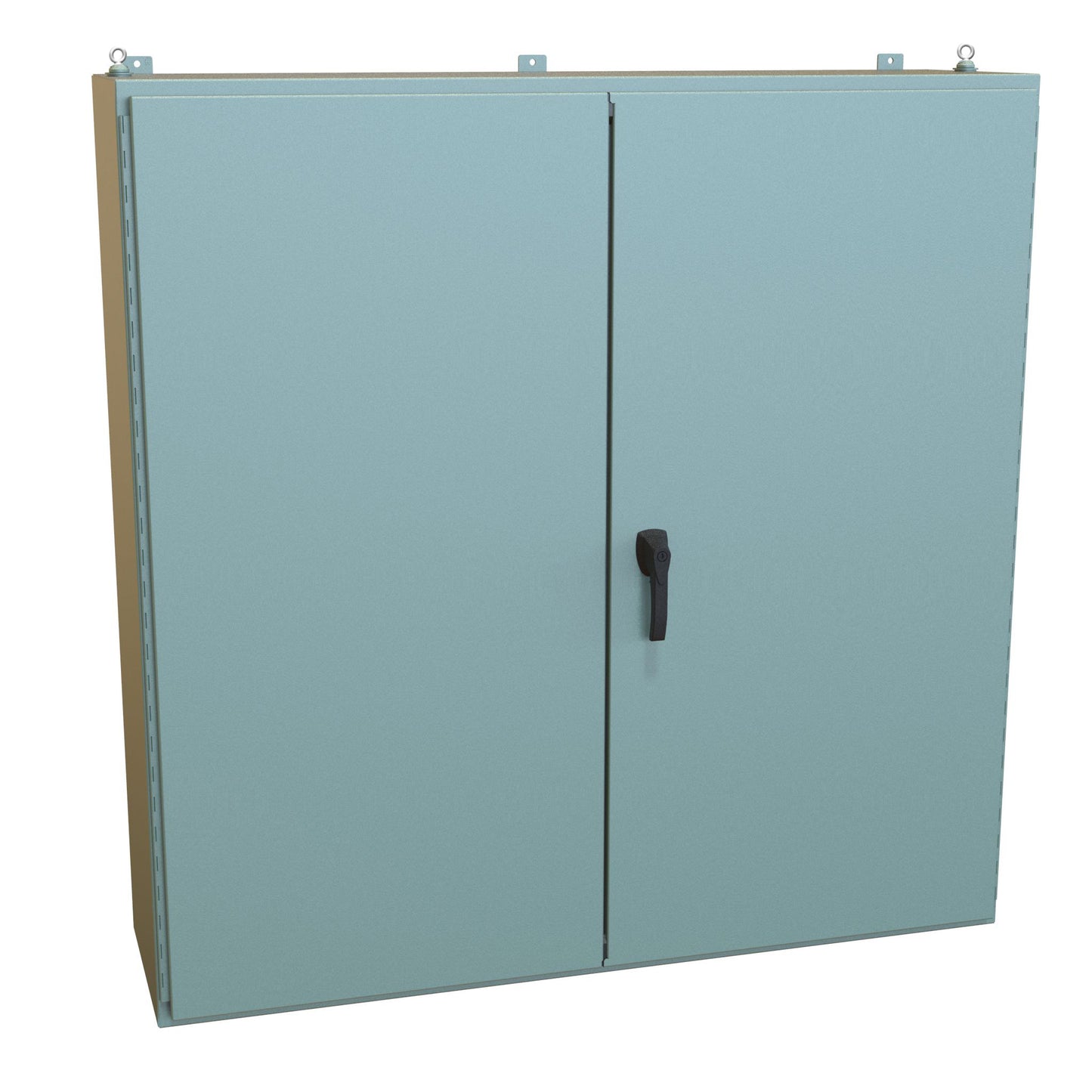 Hammond 1422D16 N12 Double Door Wallmount Enclosure w/Panel - 60" x 60" x 16" - Steel/Gray