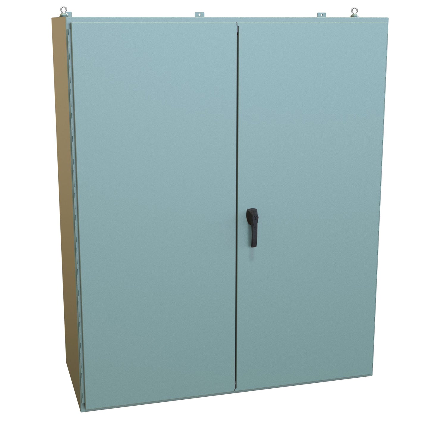 Hammond 1422E24 N12 Double Door Wallmount Enclosure w/Panel - 72" x 60" x 24" - Steel/Gray