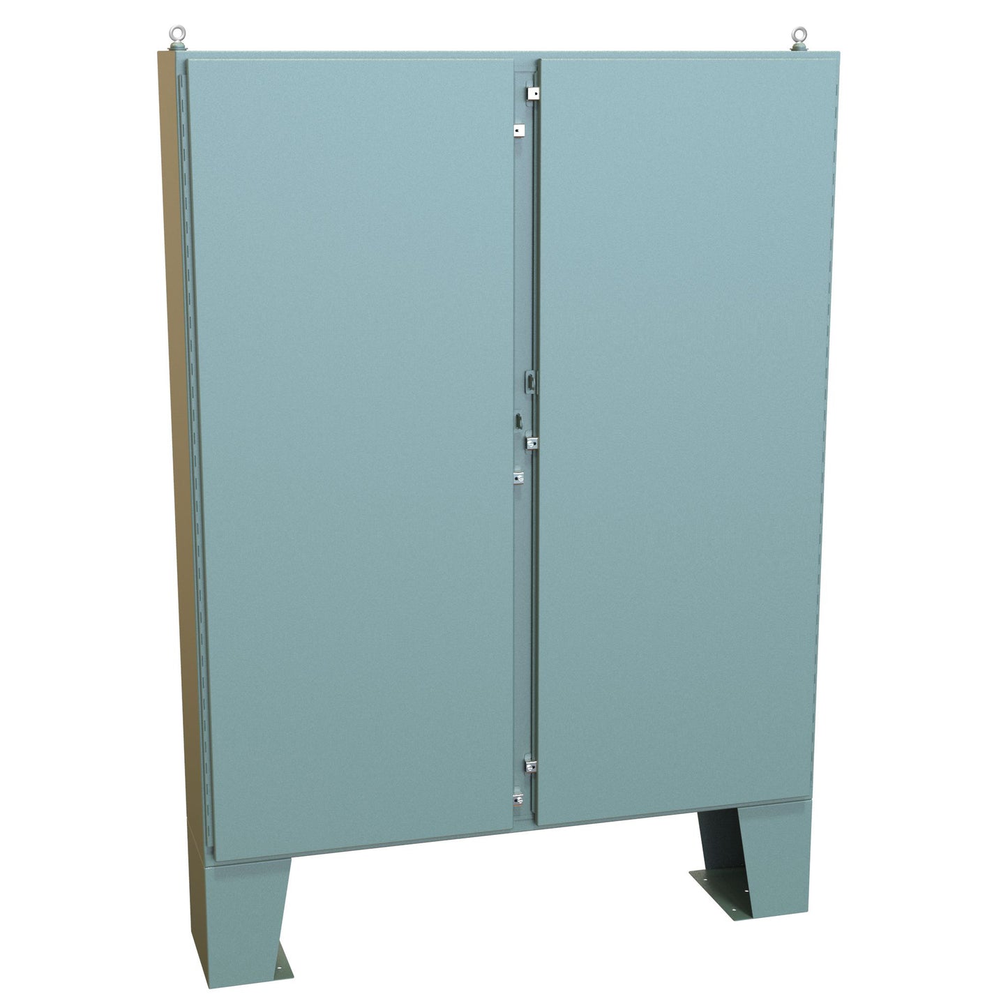Hammond 1422N4E12F N4 Double Door Floormount Enclosure w/Panel - 72" x 60" x 12" - Steel/Gray