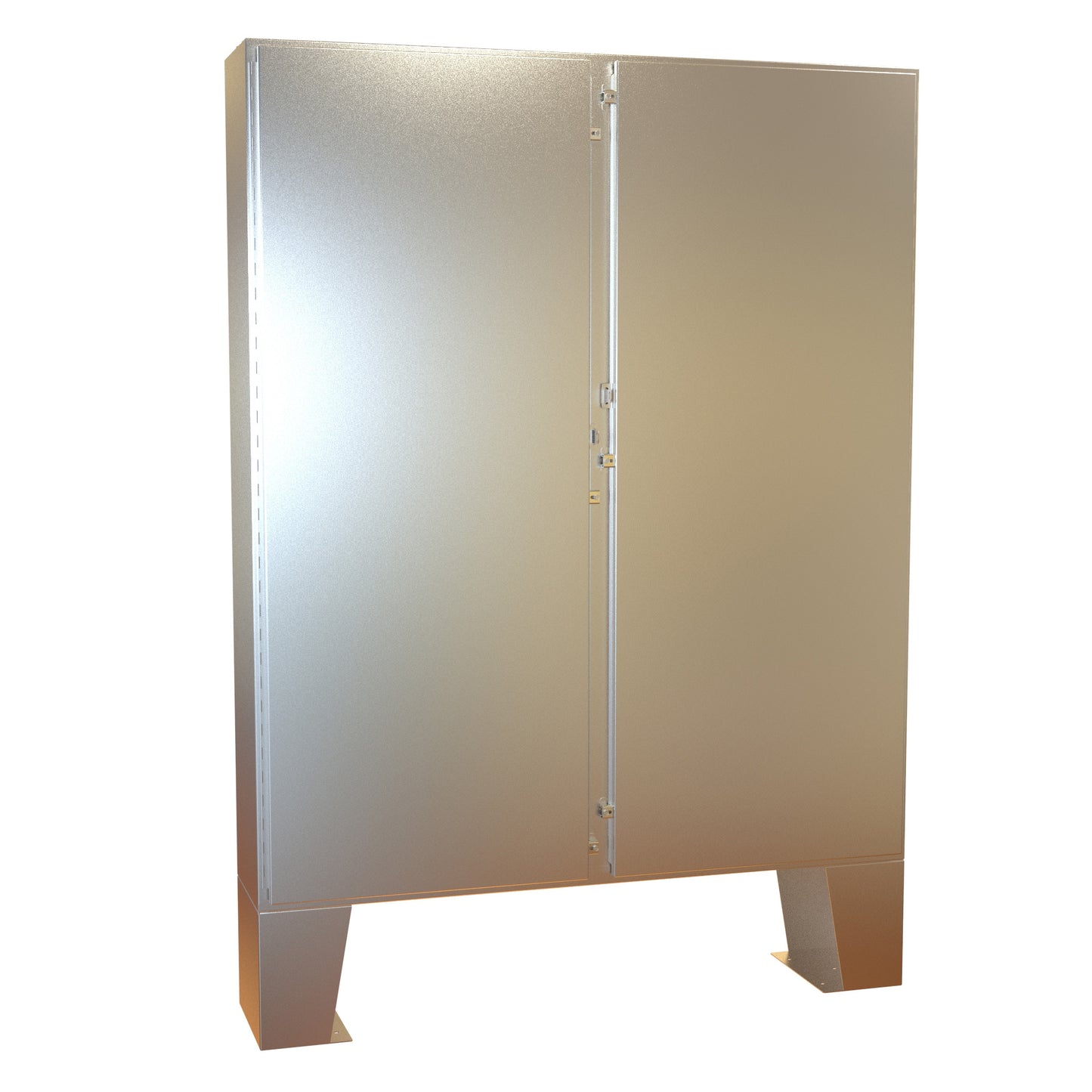 Hammond 1422N4S16E12F N4X Double Door Floormount Enclosure w/Panel - 72" x 60" x 12" - 316 Stainless Steel