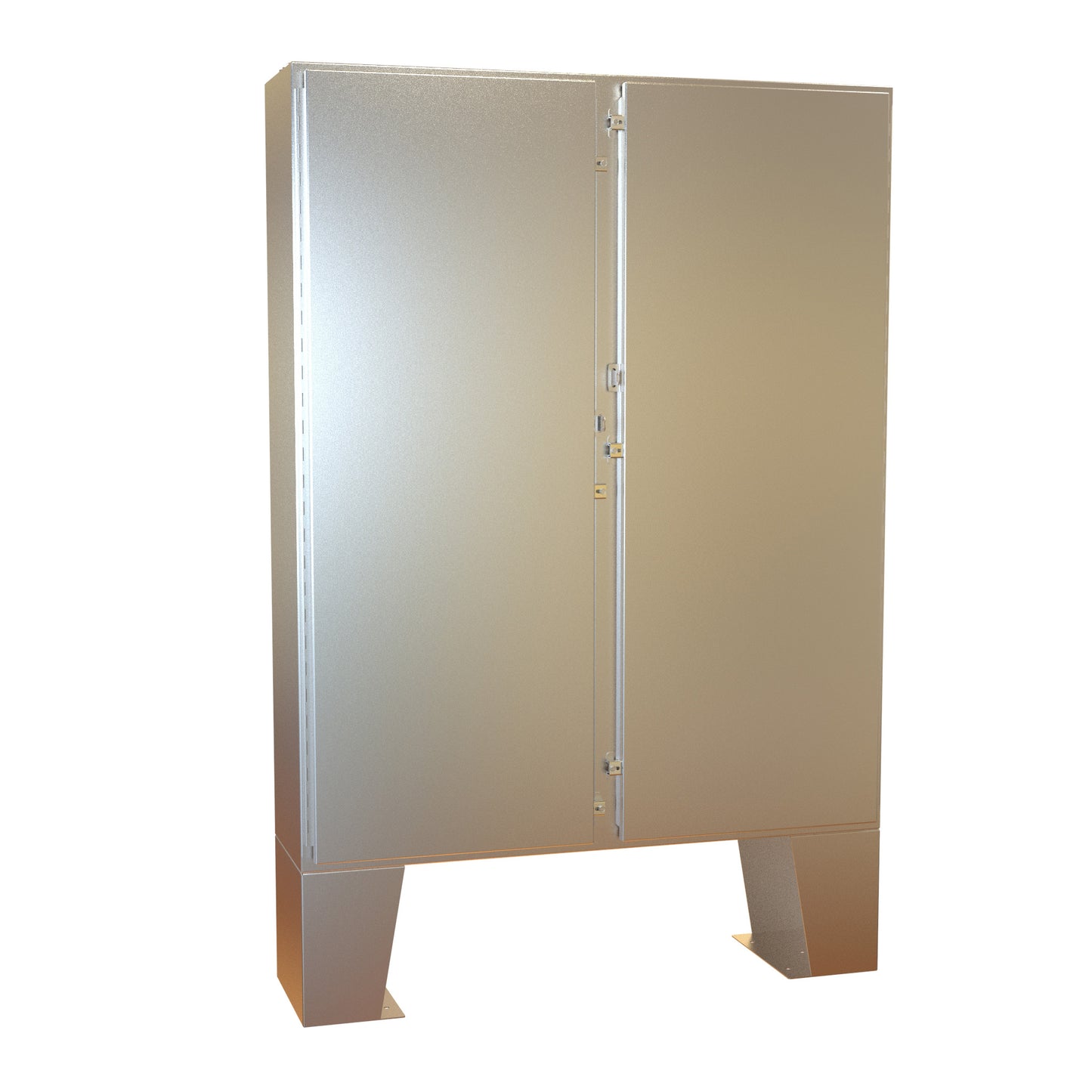Hammond 1422N4SSB12F N4X Double Door Floormount Enclosure w/Panel - 62" x 48" x 12" - 304 Stainless Steel