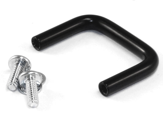 Hammond 1427B2BK-1 1427 Series Chassis Handle, Black Powder Coated, 1.25" Mounting Hole Centers, 1.00" Handle Depth, 0.19" Diameter, 6-32 Thread.