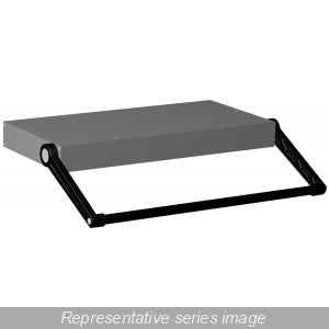Hammond M3265-1003 Black Anodized Aluminum Chassis Tilt Bail Extrusion, 1 Meter Long, for General-Purpose Cut-to-Length Use.