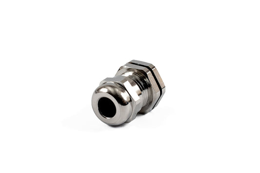 Hammond 1427BCGM16 1427BCG Liquid-Tight Cordgrip, Nickel Plated Brass, M16x1.5 Thread, Wire Diameter 4 mm-8 mm, 16 mm Mounting Hole, IP68.