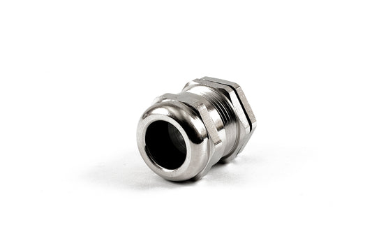 Hammond 1427BCGM20L 1427BCG Liquid-Tight Cordgrip, Nickel Plated Brass, M20x1.5 Thread, Wire Diameter 10 mm-14 mm, 20 mm Mounting Hole, IP68.