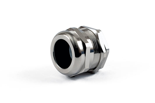 Hammond 1427BCGM32 1427BCG Liquid-Tight Cordgrip, Nickel Plated Brass, M32x1.5 Thread, Wire Diameter 18 mm-25 mm, 32 mm Mounting Hole, IP68.