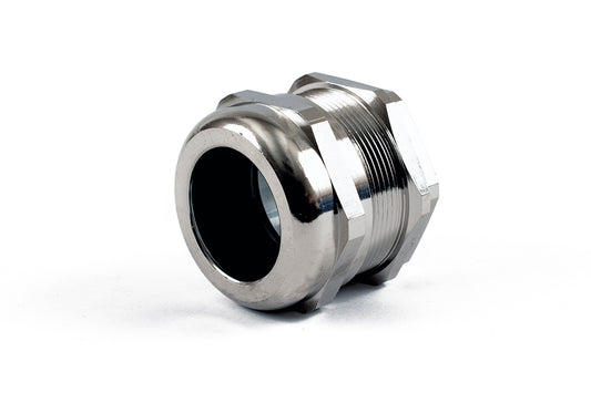 Hammond 1427BCGM40 1427BCG Liquid-Tight Cordgrip, Nickel Plated Brass, M40x1.5 Thread, Wire Diameter 22 mm-32 mm, 40 mm Mounting Hole, IP68.