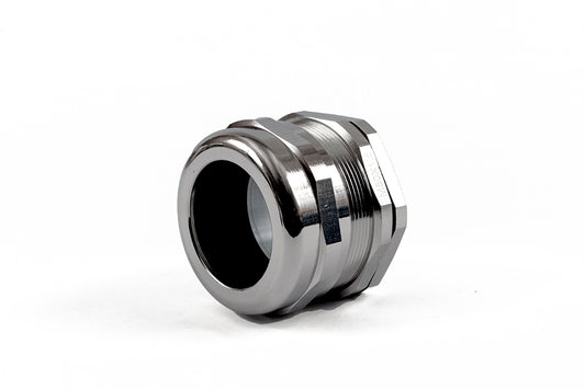 Hammond 1427BCGM50 1427BCG Liquid-Tight Cordgrip, Nickel Plated Brass, M50x1.5 Thread, Wire Diameter 32 mm-38 mm, 50 mm Mounting Hole, IP68.