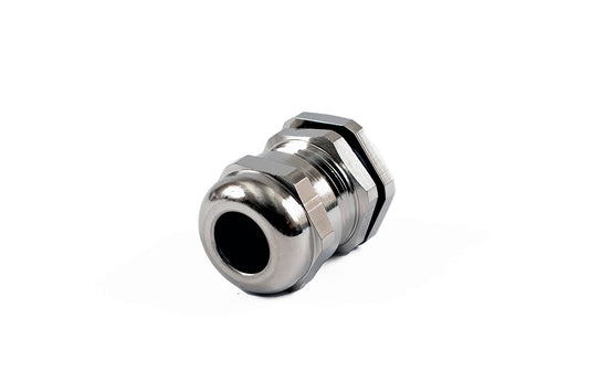 Hammond 1427BCGPG11 1427BCG Liquid-Tight Cordgrip, Nickel Plated Brass, PG11 Thread, Wire Diameter 5 mm-10 mm, 19 mm Mounting Hole, IP68.