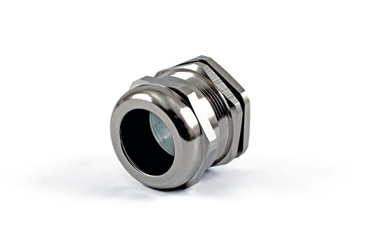 Hammond 1427BCGPG29 1427BCG Liquid-Tight Cordgrip, Nickel Plated Brass, PG29 Thread, Wire Diameter 18 mm-25 mm, 37 mm Mounting Hole, IP68.