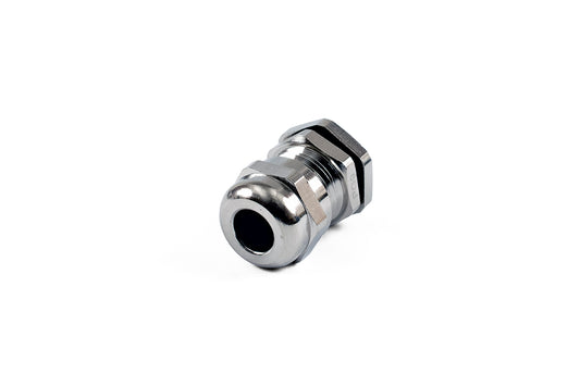 Hammond 1427BCGPG9 1427BCG Liquid-Tight Cordgrip, Nickel Plated Brass, PG9 Thread, Wire Diameter 4 mm-8 mm, 15 mm Mounting Hole, IP68.