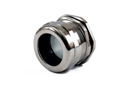 Hammond 1427BCGPG42 1427BCG Liquid-Tight Cordgrip, Nickel Plated Brass, PG42 Thread, Wire Diameter 32 mm-38 mm, 55 mm Mounting Hole, IP68.