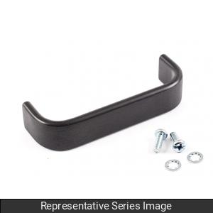 Hammond M3299-1233 Heavy-Duty Extruded Aluminum Rectangle Pull Handle, Black Anodized, 3.00" Mounting Centers, M4-0.7 Thread, Hardware Included.