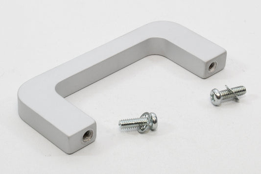 Hammond 1427C6 Metal Handle, Square Profile, Clear Anodized Aluminum, 2.75" Mounting Hole Centers, 1.50" Depth, 0.38" Width, 8-32 Thread.