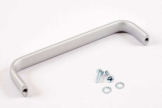 Hammond 1427C9 Metal Handle, Oval Profile, Clear Anodized Aluminum, 6.00" Mounting Hole Centers, 1.75" Depth, 0.63" Width, 10-32 Thread.