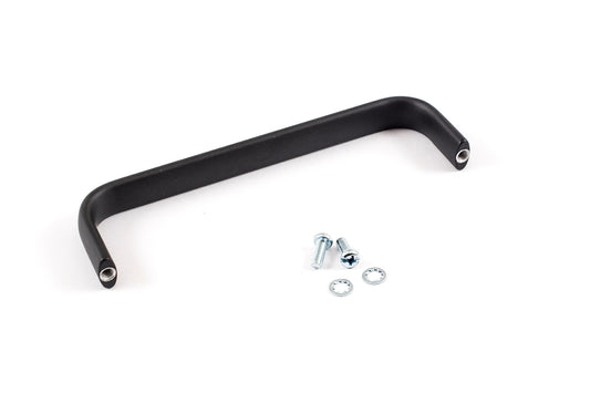 Hammond 1427C9BK Metal Handle, Oval Profile, Black Anodized Aluminum, 6.00" Mounting Hole Centers, 1.75" Depth, 0.63" Width, 10-32 Thread.
