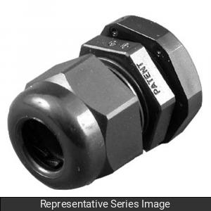 Hammond 1427CG16 1427CG Series Liquid-Tight Strain Relief Cordgrip, Black Nylon, Wire Diameter 0.35"-0.55", 0.89" Mounting Hole, NEMA 4/4X/6/6P/12/13, IP68.