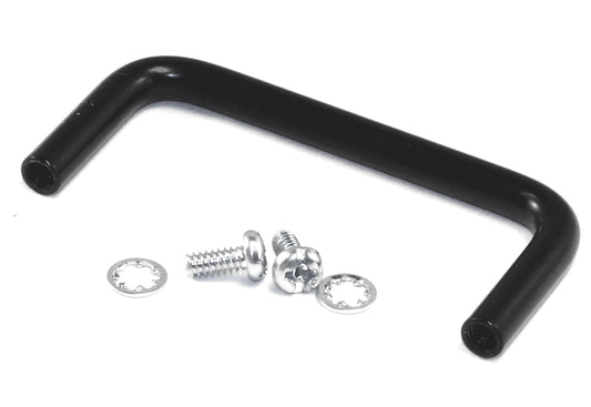 Hammond 1427E1BK-1 1427 Series Chassis Handle, Black Powder Coated, 2.00" Mounting Hole Centers, 1.00" Handle Depth, 0.19" Diameter, 6-32 Thread.