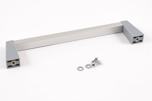 Hammond 1427LGC Metal Handle with Plastic Posts, Gray Posts/Clear Extrusion, Anodized Aluminum Bar, 7.00" Mounting Hole Centers, 1.64" Depth, 0.52" Width, M4-0.7 Thread.