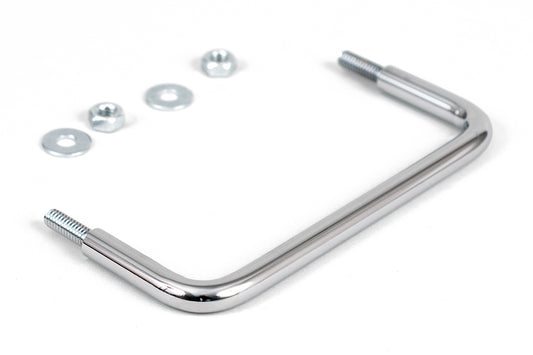 Hammond 1427M3 1427 Series Chassis Handle, Chrome Plated with Studs, 5.25" Mounting Hole Centers, 2.06" Handle Depth, 0.38" Diameter, 1/4-20 Thread.