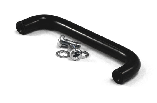 Hammond 1427N1BK 1427 Series Chassis Handle, Black Powder Coated, 3.50" Mounting Hole Centers, 1.20" Handle Depth, 0.38" Diameter, 10-32 Thread.