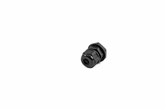 Hammond 1427NCGM16B 1427NCG Liquid-Tight Cordgrip, Black Nylon, M16x1.5 Thread, Wire Diameter 4 mm-8 mm, 16 mm Mounting Hole, IP68, Standard Length.