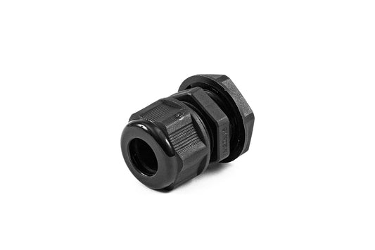 Hammond 1427NCGM20B 1427NCG Liquid-Tight Cordgrip, Black Nylon, M20x1.5 Thread, Wire Diameter 6 mm-12 mm, 20 mm Mounting Hole, IP68, Standard Length.