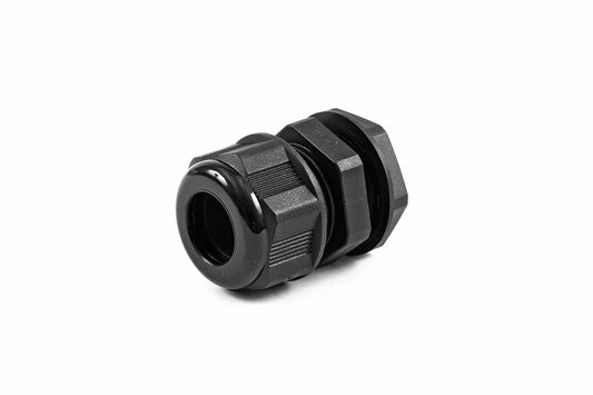 Hammond 1427NCGM20LB 1427NCG Liquid-Tight Cordgrip, Black Nylon, M20x1.5 Thread, Wire Diameter 10 mm-14 mm, 20 mm Mounting Hole, IP68, Standard Length.