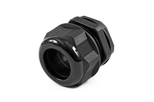 Hammond 1427NCGM40B 1427NCG Liquid-Tight Cordgrip, Black Nylon, M40x1.5 Thread, Wire Diameter 22 mm-32 mm, 40 mm Mounting Hole, IP68, Standard Length.